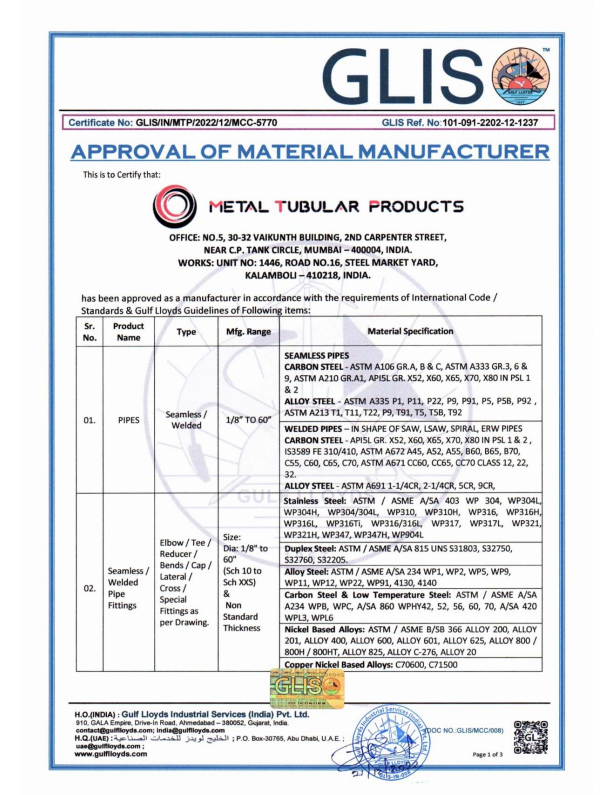 ISO 9001 Certificate